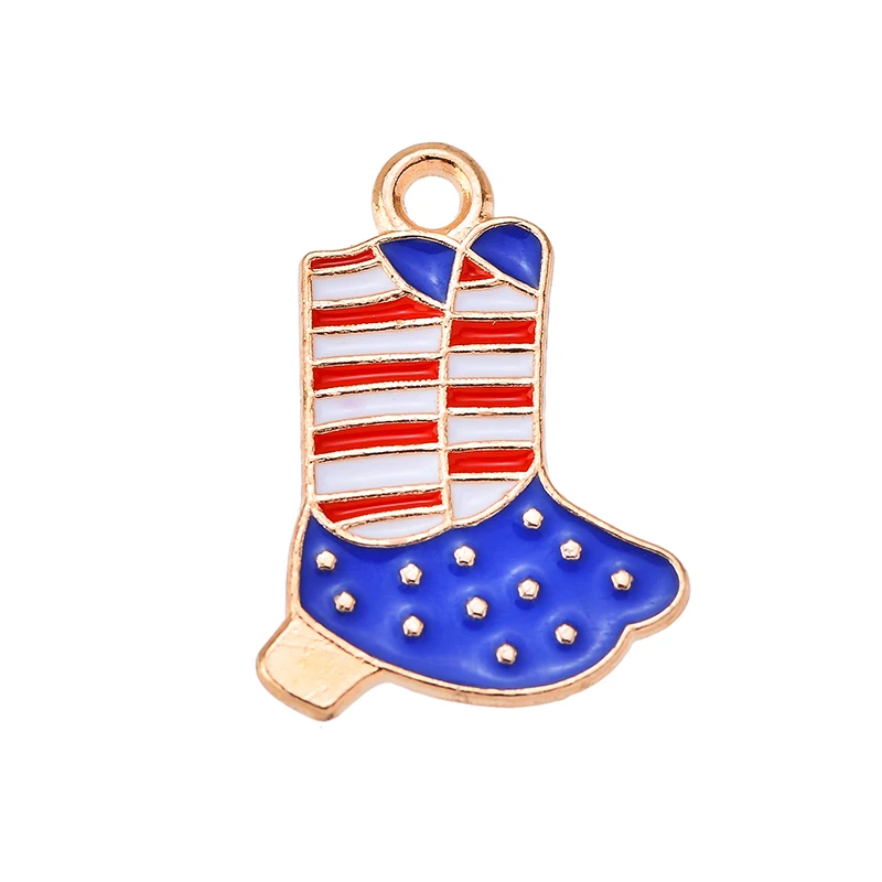21 Stile USA Unabhängigkeit stag Flagge Legierung Anhänger Charme für Schmuck machen DIY Frauen Ohrringe Armband Zubehör Party Geschenke – Detail 15