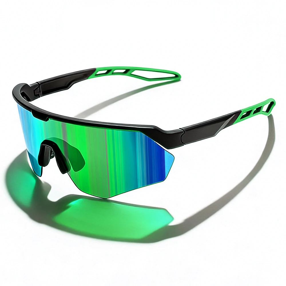 Polarisierte Sport-Radsport-Sonnenbrille mit weichem, rutschfestem Nasenpolster, TAC True Film Lens, geeignet zum Radfahren, Radfahren und Laufen – Detail 4