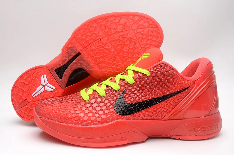 

Новые оригинальные теннисные кроссовки Nike Zoom Kobe 6 Grinch, баскетбольные кроссовки Protro, мужские баскетбольные кроссовки Nike Kobe 6