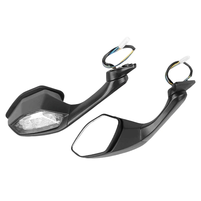 Yamaha YZF R6 R1 2015-2024 오토바이 LED 헤드 라이트 백미러 사이드 미러 및 외부 액세서리 반사 거울