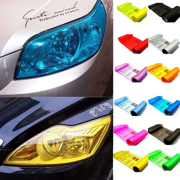 LZLRUN Lámina Autoadhesiva De Vinilo Para Faros Delanteros De 30cm X
