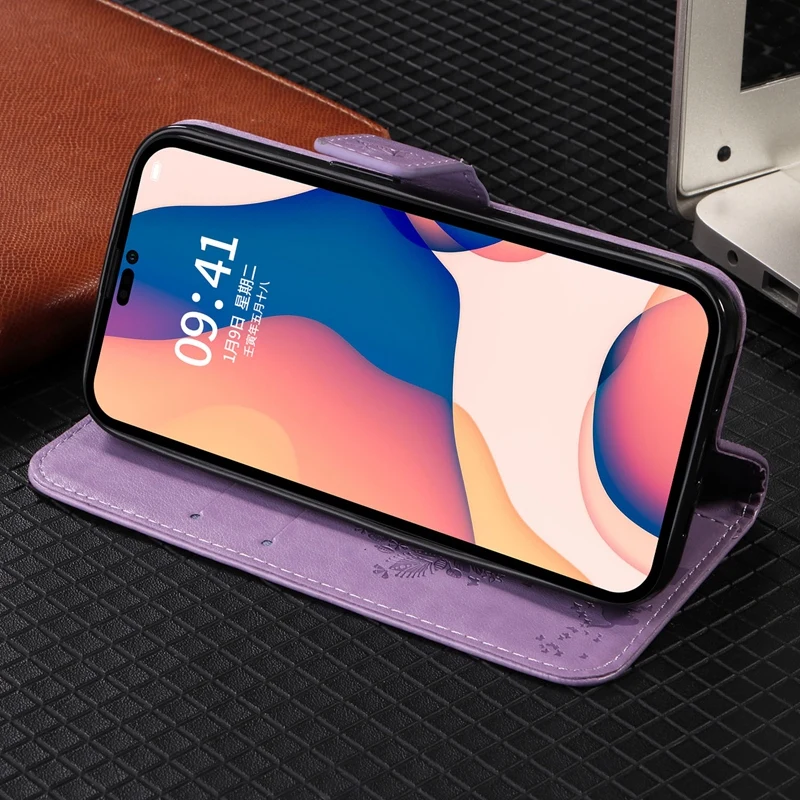 Custodia a portafoglio per Redmi 10C 10A 10 9C 9A 9T 9 8 8A Custodia a libro in pelle PU con motivo a gatto in rilievo per Xiaomi Redmi Note 11 Pro 10 9 8_voghion.com