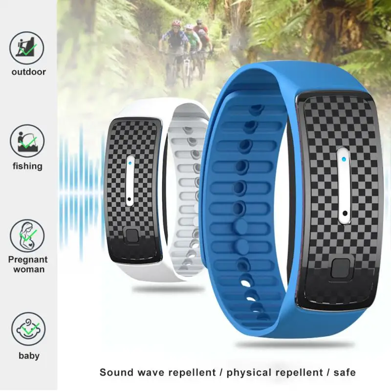 Echografie Mosquito Horloge Polsbandje Zomer Muggen Armband Insect Band Kinderen Volwassen Outdoor Anti-Muggen Artefact