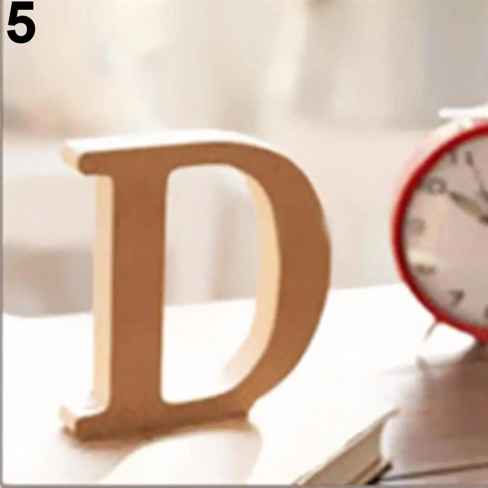 10cm Freestanding Wooden Letters 5