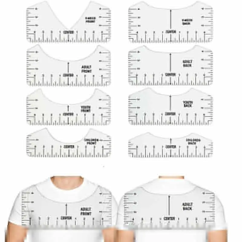 T-Shirt Alignment Ruler Set 1