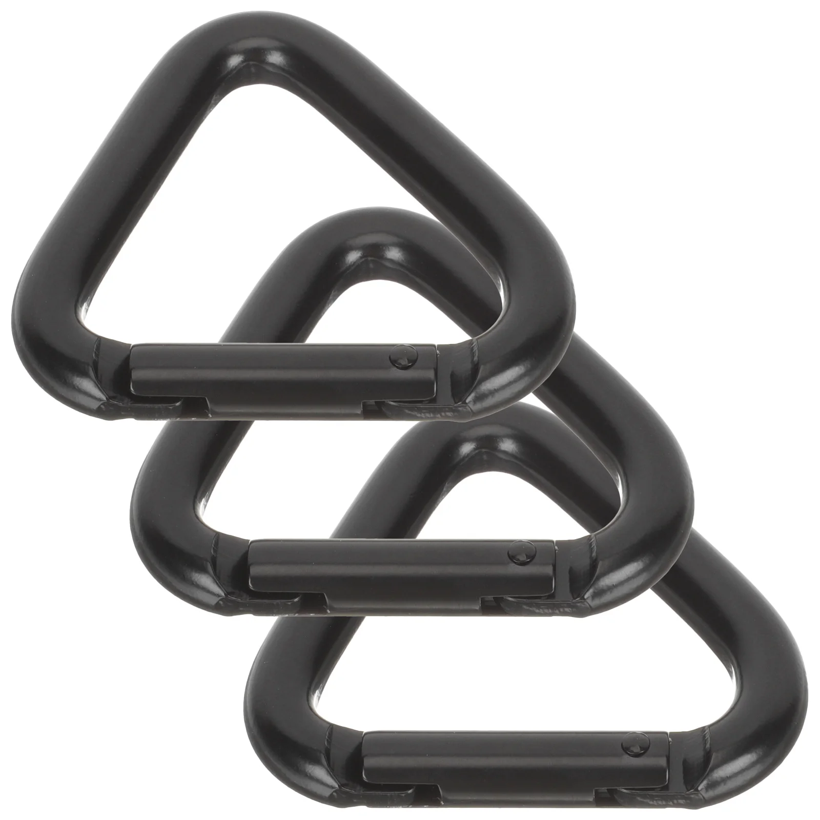 

3 Pcs to Climb Triangle Carabiner Hooks Mini Keychain Aluminum Alloy Heavy Duty Carabiners