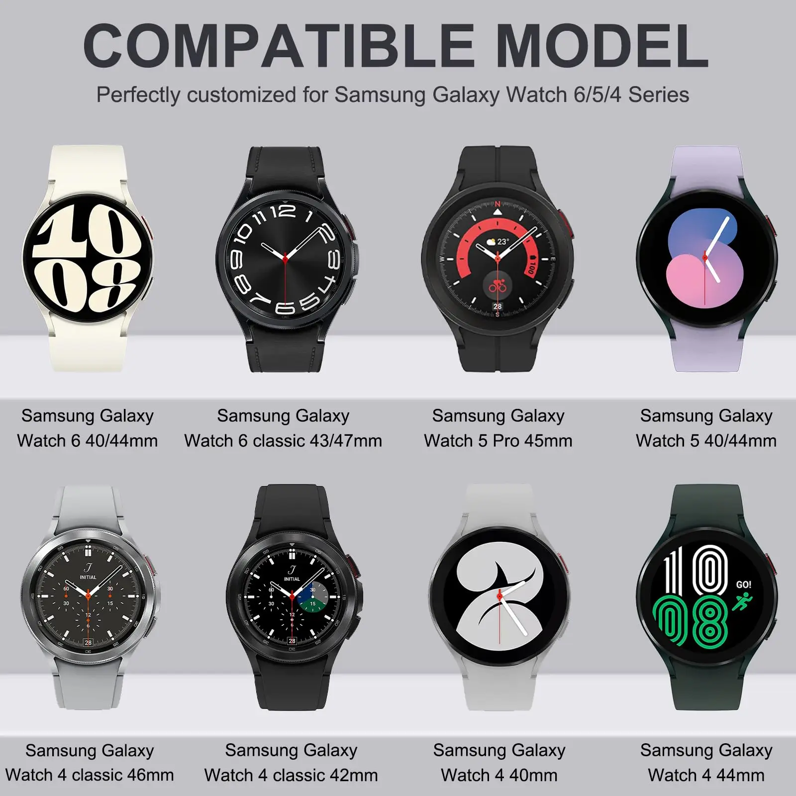 Original Silicone Strap for Samsung Galaxy Watch 6/5/4 44mm 40mm Watch5 Pro  45mm Magnetic Buckle Band Watch 4 Classic 42mm 46mm