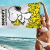 Kawaii Cartoon S-Snoopy Microfiber Blanket Quick Drying Beach Towels Oversized Printing Super Absorbent Pool Towel Blanket 5