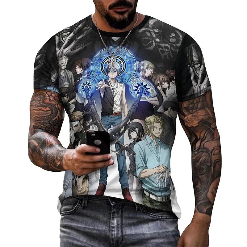 

Anime Dead Mount Death Play Graphic T Shirt for Men Clothing Harajuku Fashion 3D Print Cartoon Manga DMDP T-shirts Women Clothes