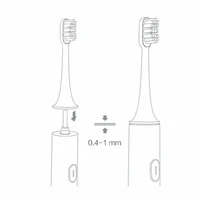 Têtes de brosse de rechange pour XIAOMI MIJIA T100, 8 pièces, brosse à dents électrique sonique, aspirateur DuPont, buses adaptées à poils souples 6