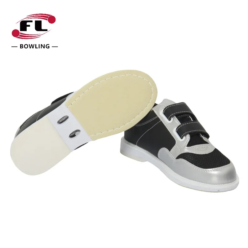 Men Indoor Professional Bowling Shoes Men and Women Right Hand Non-slip Wear-resistant Sneakers PU Leather Sports Bowling Shoes