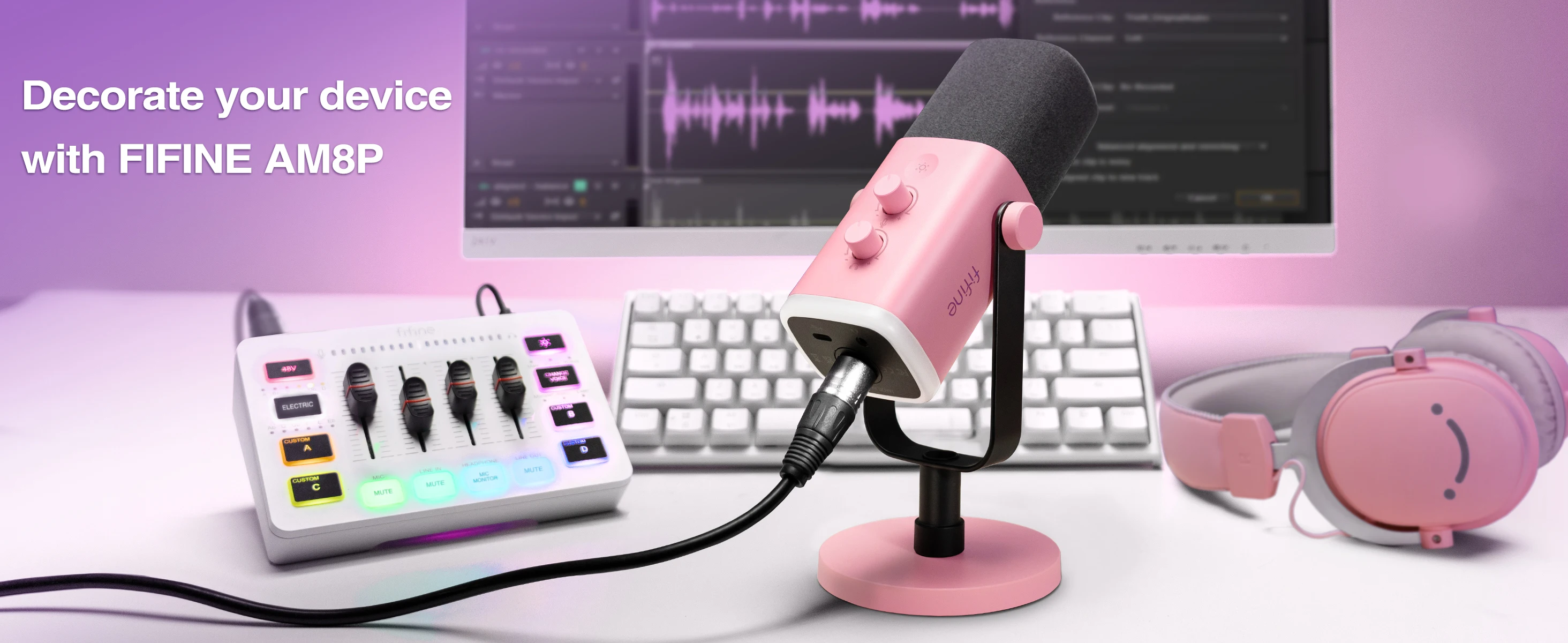 FIFINE USB/XLR Gaming Microphone image 1