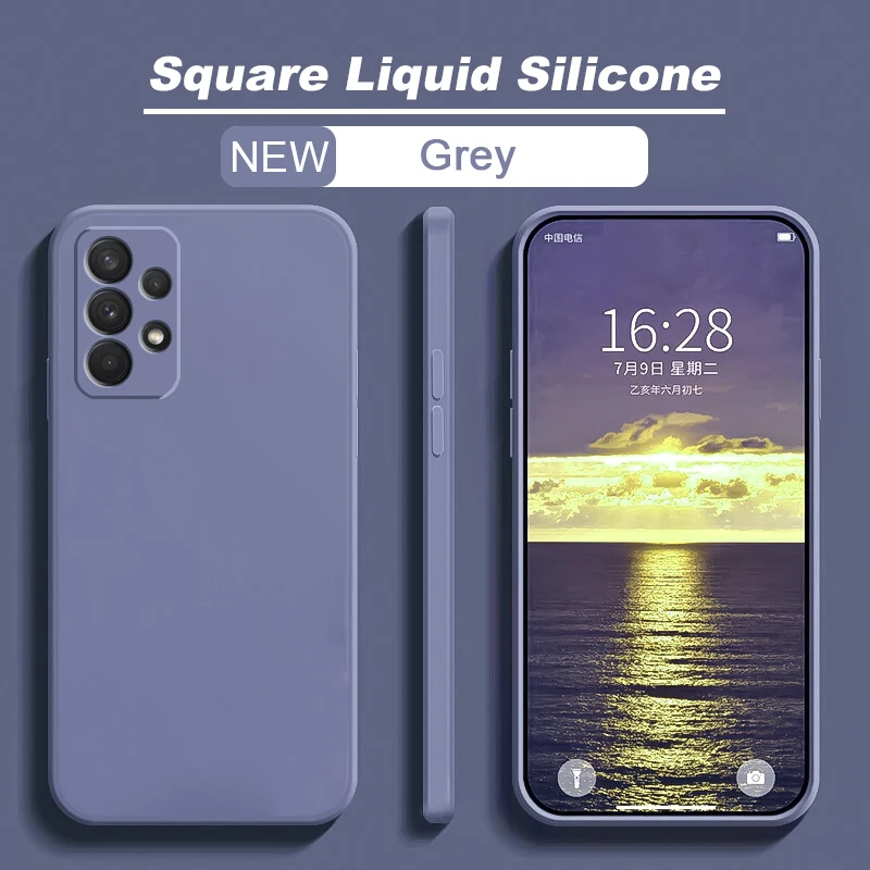 kawaii samsung phone cases A52 A52S A32 4G 5G S22 Siêu Cộng Với Trường Hợp Ban Đầu Quảng Trường Lỏng Silicone Mềm Che Phủ Đối Với Samsung Galaxy a52 A52S A32 S22 Siêu Cộng Với best case for samsung