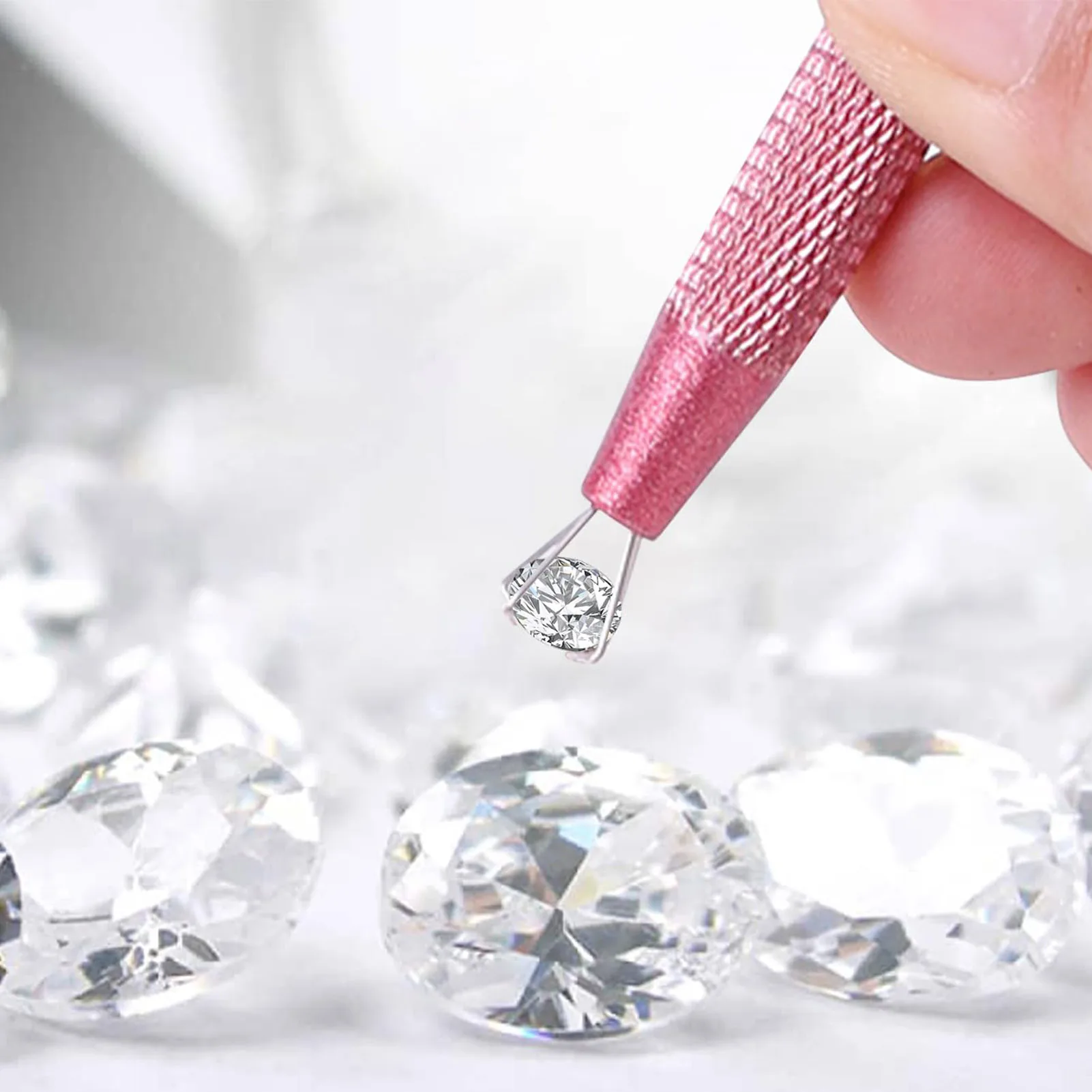 4 Claw IC Chip pick up tools rhinestone Crystal jewelry Electronic Component Grabber Stainless Steel Extractor Pick up Tool