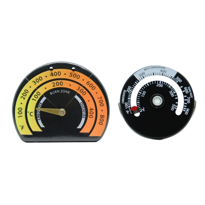

50JC Thermometer Gauge for Fire Stove Tube Oven with Large Dial Temperature Meter