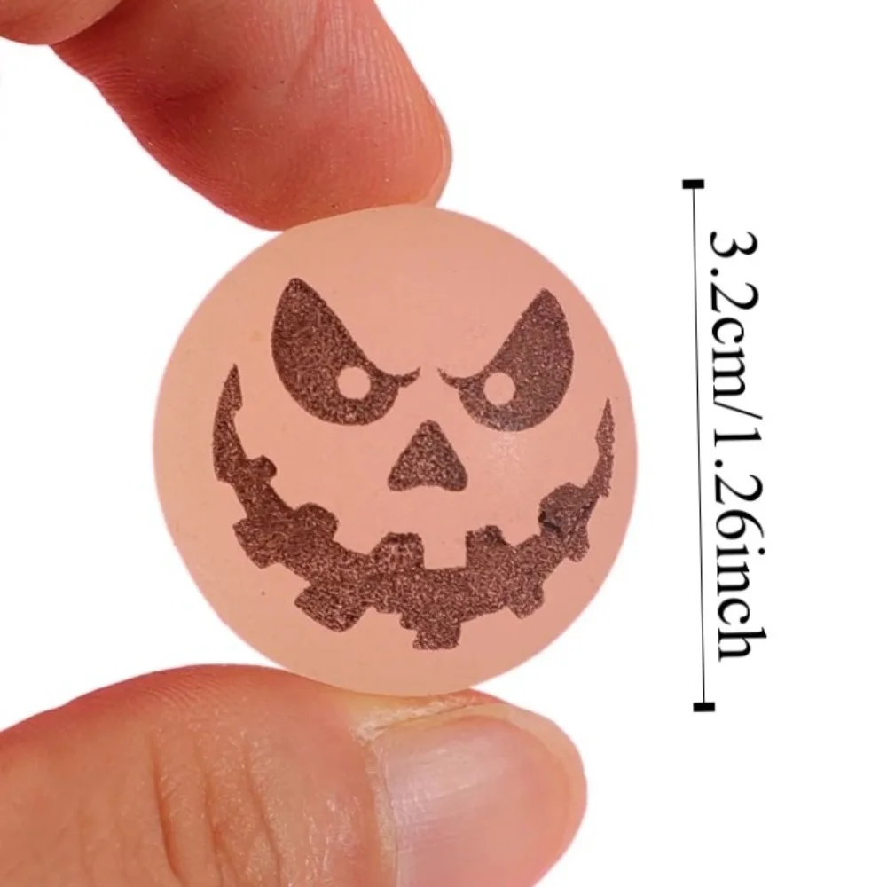 10pcs/set Glow-in-the-Dark Halloween Bouncy Balls Scary 32mm Bouncy Eyeball Stretchy Eyeballs Fun Luminous Bouncy Balls