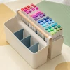 Portable Desktop Pen Holder Large Capacity Cute Marker Pen Stationery Storage Box Creative Pencil Holder Desktop Organizer 3