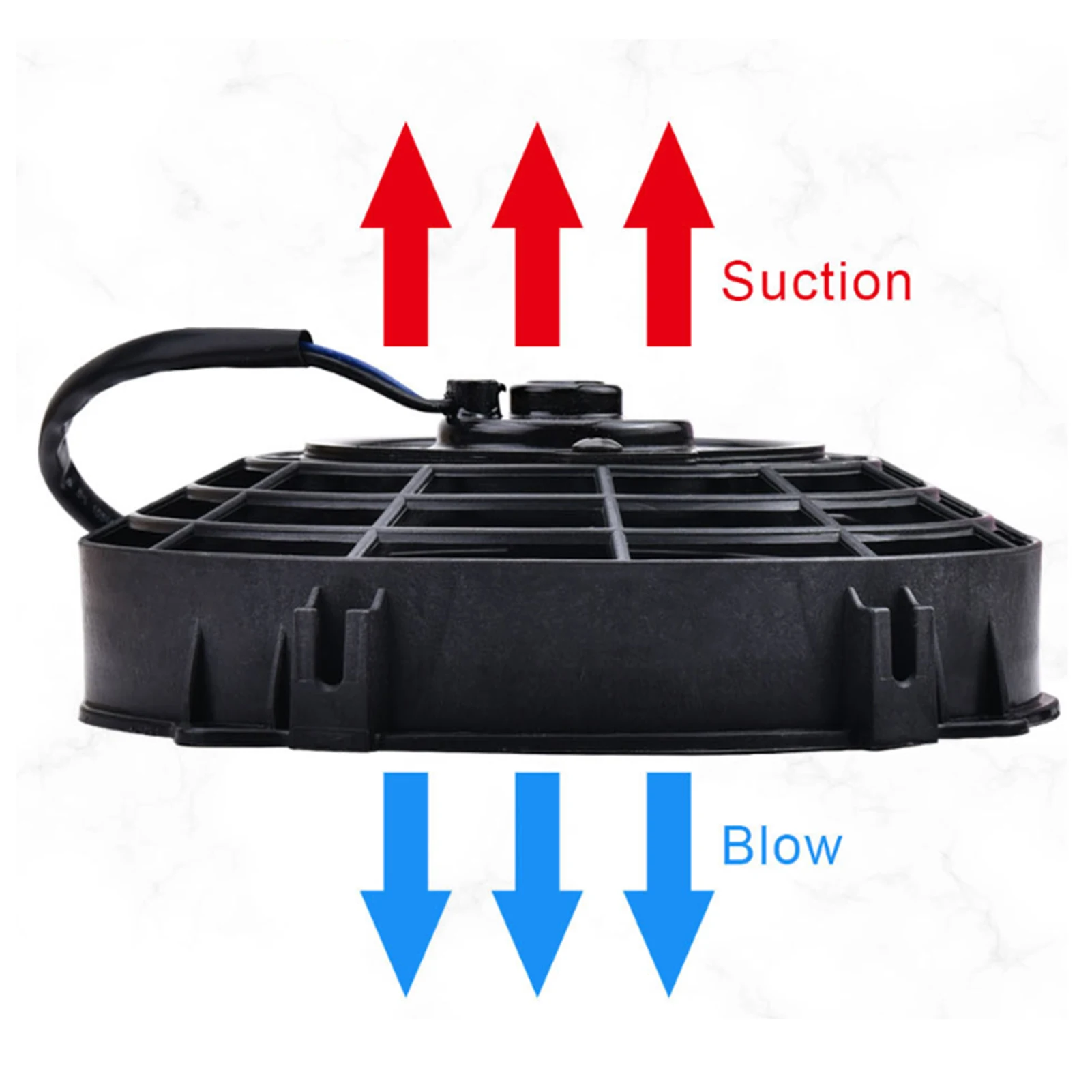 Electric Fan Car Fan Universal Electric Fan 8in for Radiator Auto Cooling Air Conditioning 10 Blades 12V 80W 2250 RPM