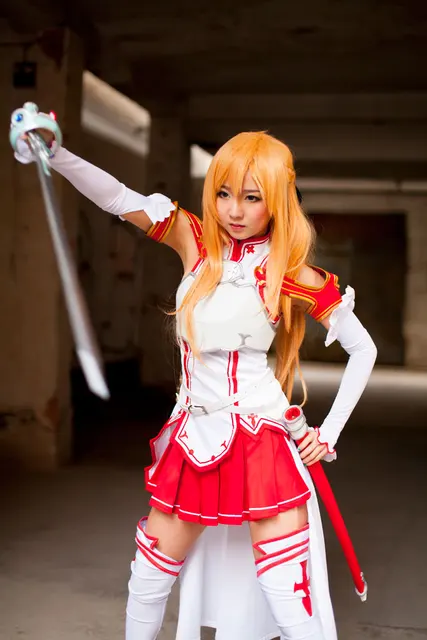 Sword Art Online Asuna Yuuki Cosplay Costume Custom Made – fortunecosplay