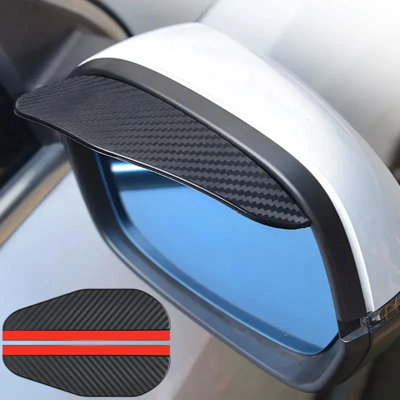 Carbon Fiber Car Rearview Mirror Rain Cover