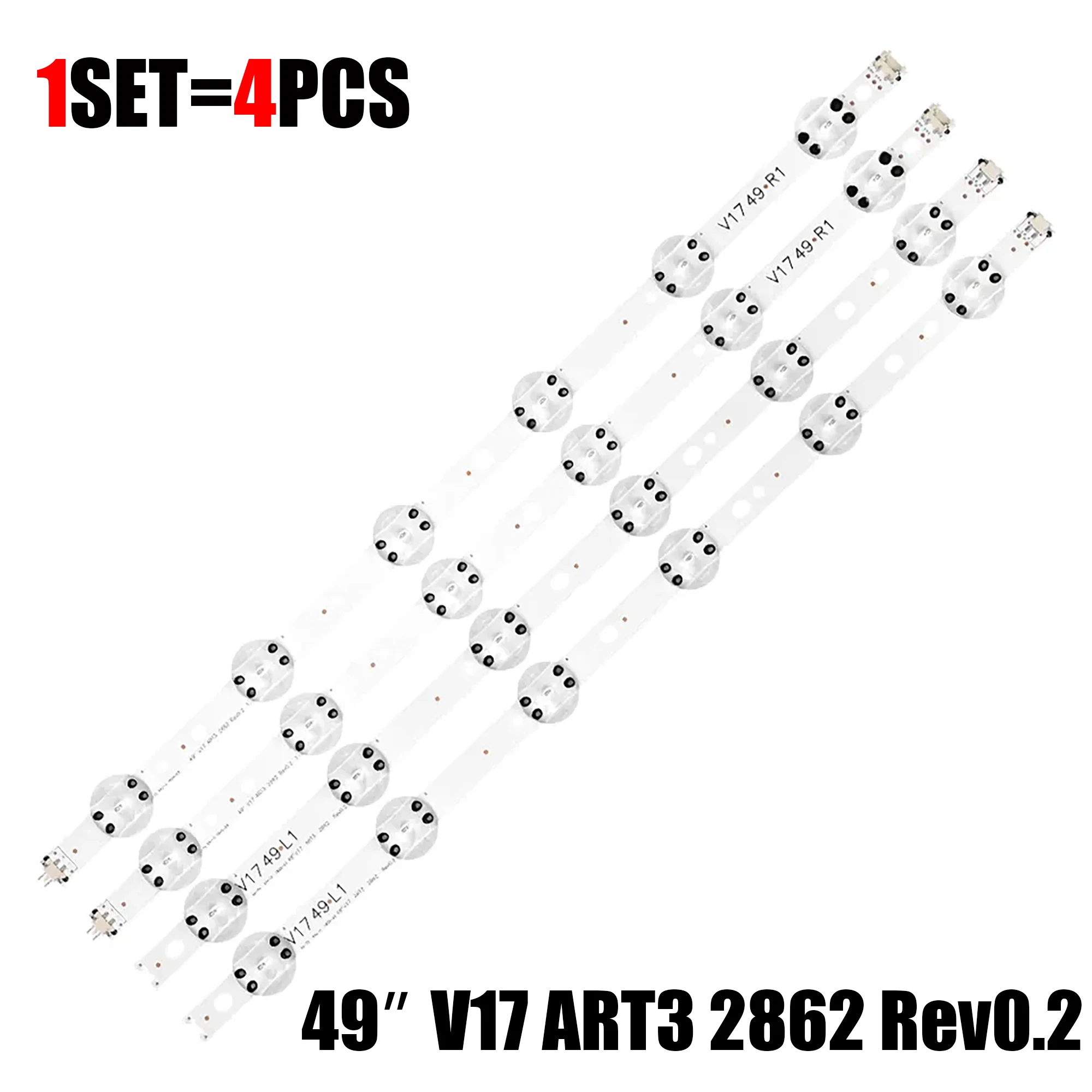 1/5/ комплект светодиодной ленты для 49UJ634V 49UJ630V 49UJ655V 6916L-2862A 2863A LC490DGG 49UV340C 49UJ6585 49UJ670V-ZD LC490DGG(FK)(MD)
