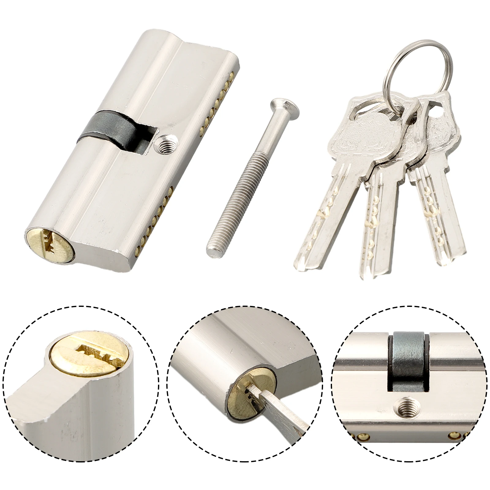 Double-Lock Door Lock Anti-Theft Entry Door Lock Cylinder Universal Core Home Hardware