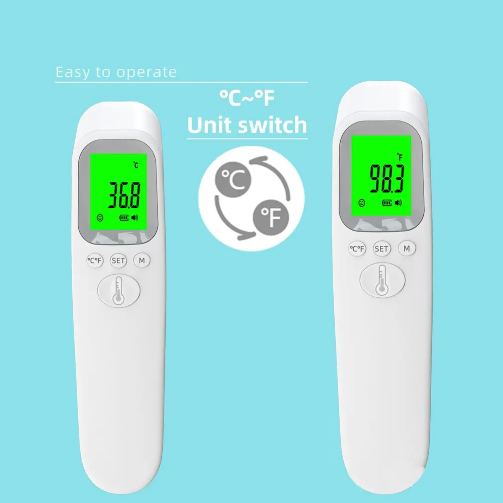 FTW01 Digital Thermometer Infrared Fever Medical Household Infant Adult Non-contact Laser Body Temperature Ear