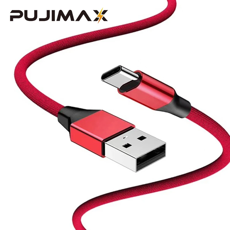 PUJIMAX Nylon Braided USB Cable TypeC Cable For Samsung S10 S9 S8