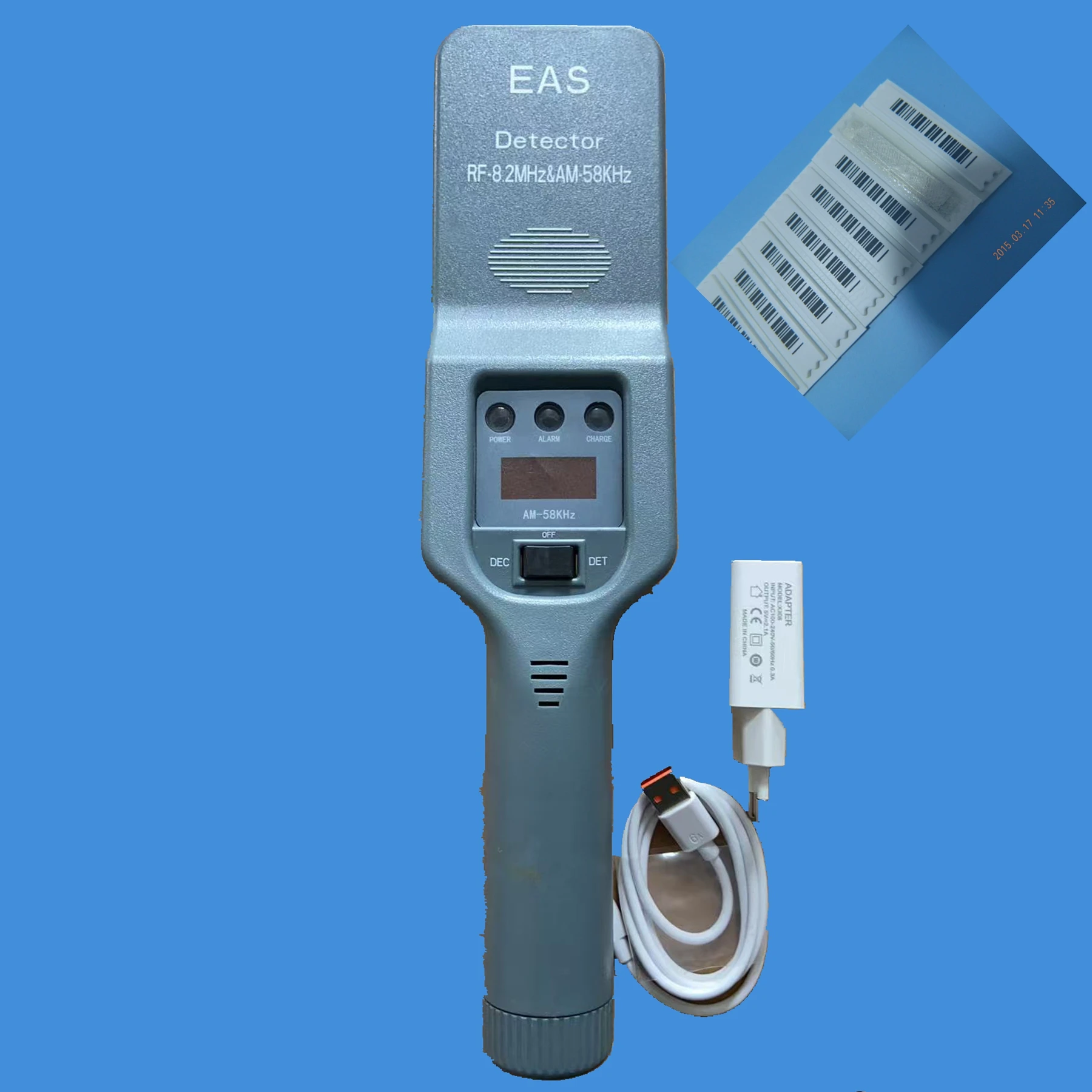 HOUZE, 58KHZ, EAS 휴대용 감지기 및 비활성화 장치, 1개