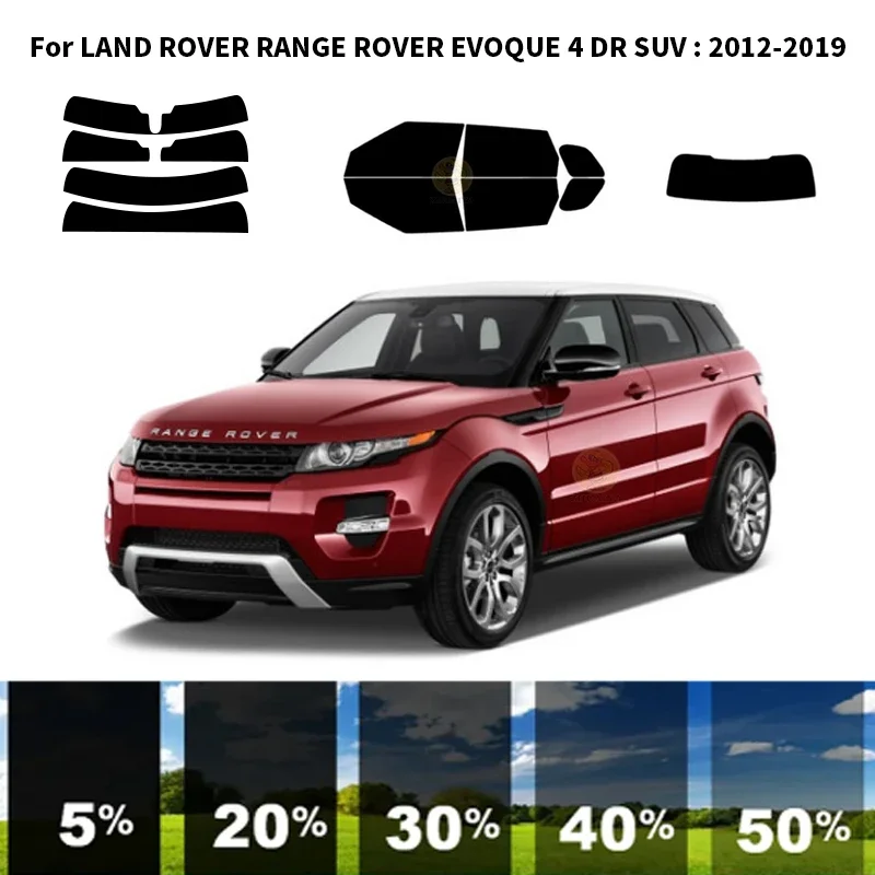 

Precut nanoceramics car UV Window Tint Kit Automotive Window Film For LAND ROVER RANGE ROVER EVOQUE 4 DR SUV 2012-2019