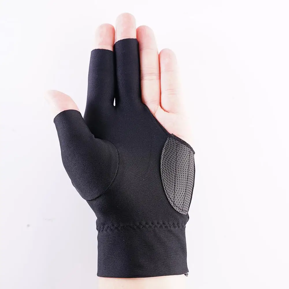 1pc Billiard Gloves Three Finger Smooth Biliardo Gusanti Accessories Fingerless Gloves Nylon Non Slip Single billiard gloves