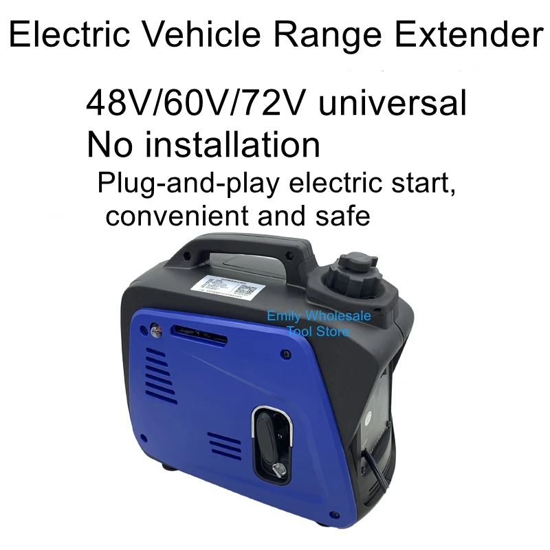 Gasoline range extender generator electric two-wheeler battery car three-wheeled small free installation 48v60v72v universal