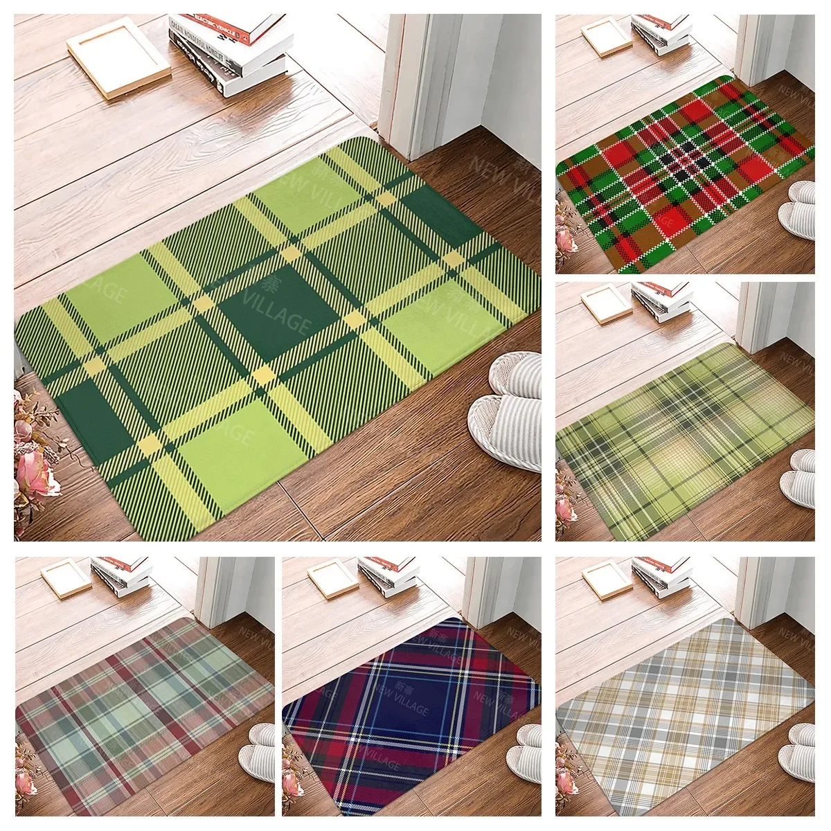 

Нескользящий коврик для душа, ковер для ванной и кухни, домашний декор, минималистичный напольный мат с линией, дверной коврик для спальни, гостиной