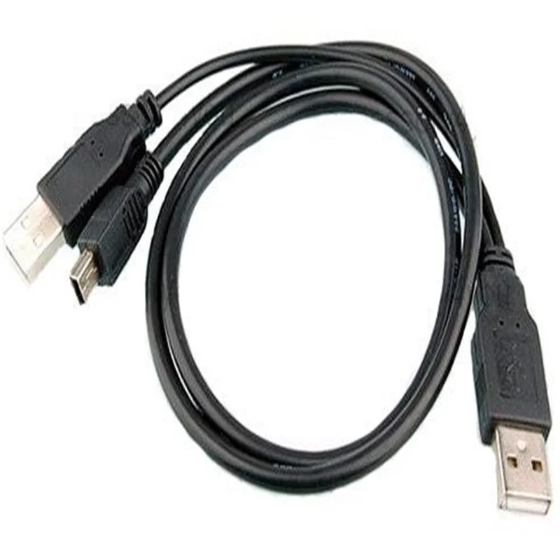 

USB 2. 0 два A типа папа мини usb 5 Pin папа Y кабель для 2,5 "мобильного жесткого диска HDD