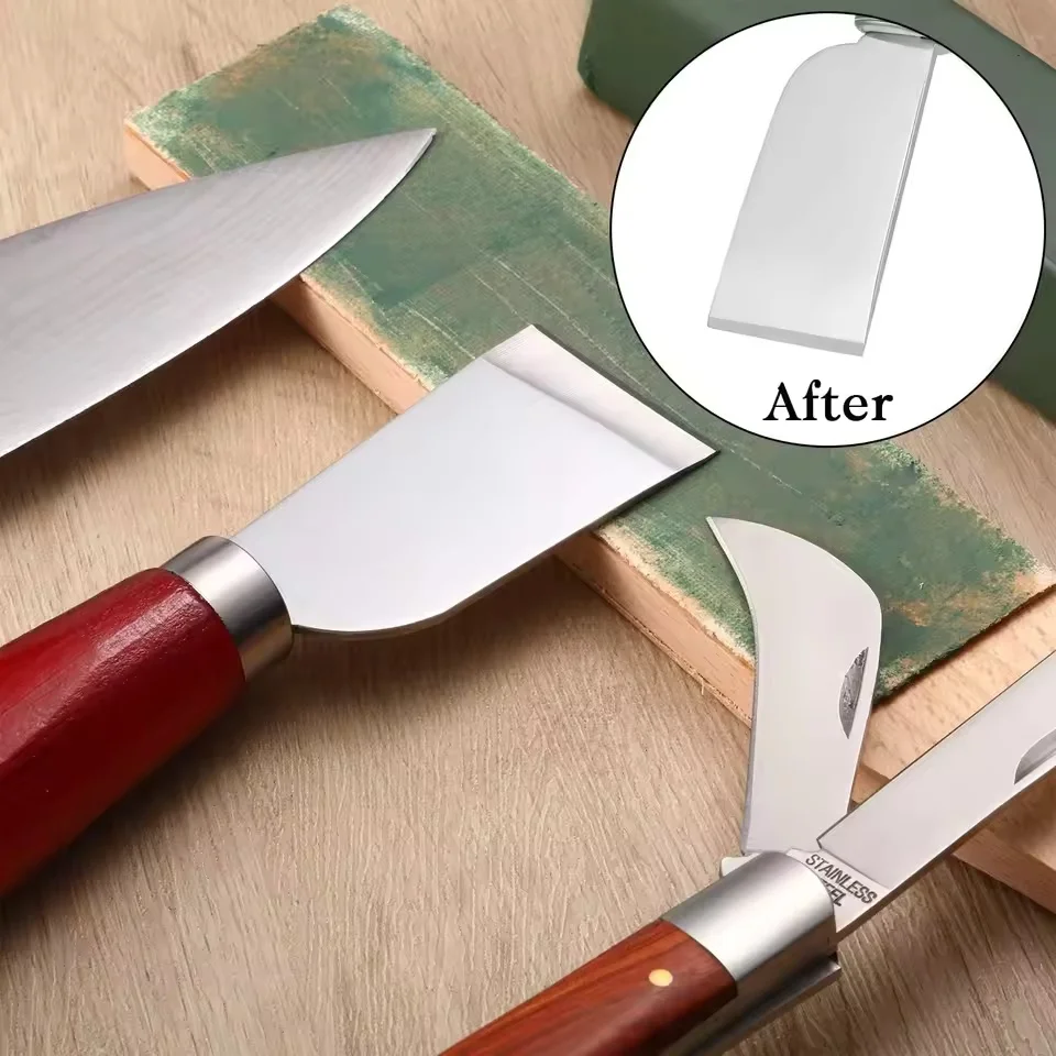 Example of metal polishing process with green paste