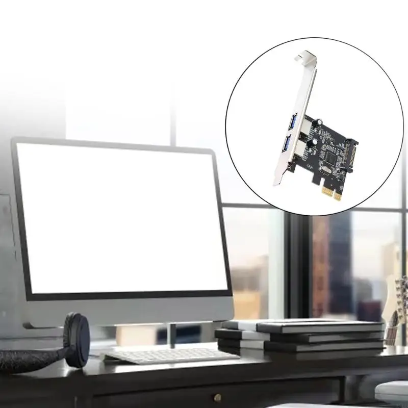 A70B PCIE To Usb3.0 Expansion Card 2-Port Fast Speed Desktop Usb3.0 Expansion Card