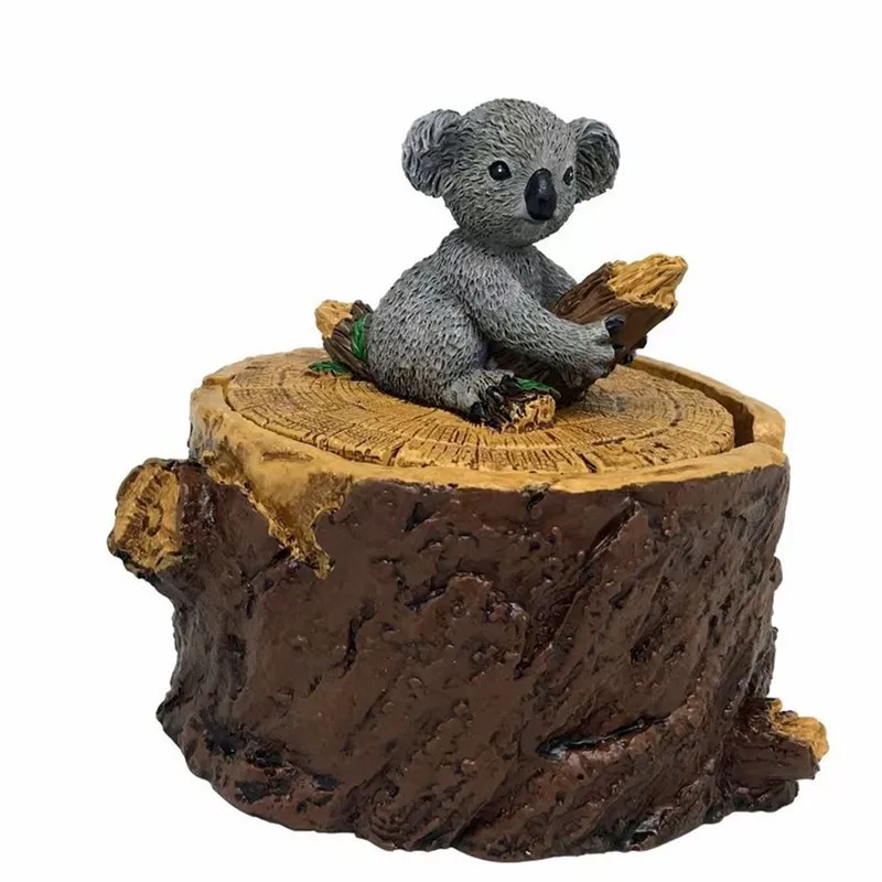 

Creative cartoon squirrel hedgehog koala owl animal ashtray home decor