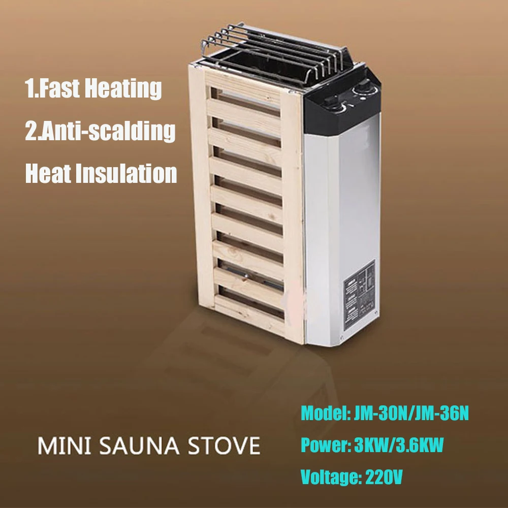 Jm-30N/Jm-36N Mini Stufa Per Sauna 220V 3Kw/3.6Kw Stufa A Vapore Attrezzatura Per Attrezzi Per Sauna Controllo Interno/Controllo Esterno