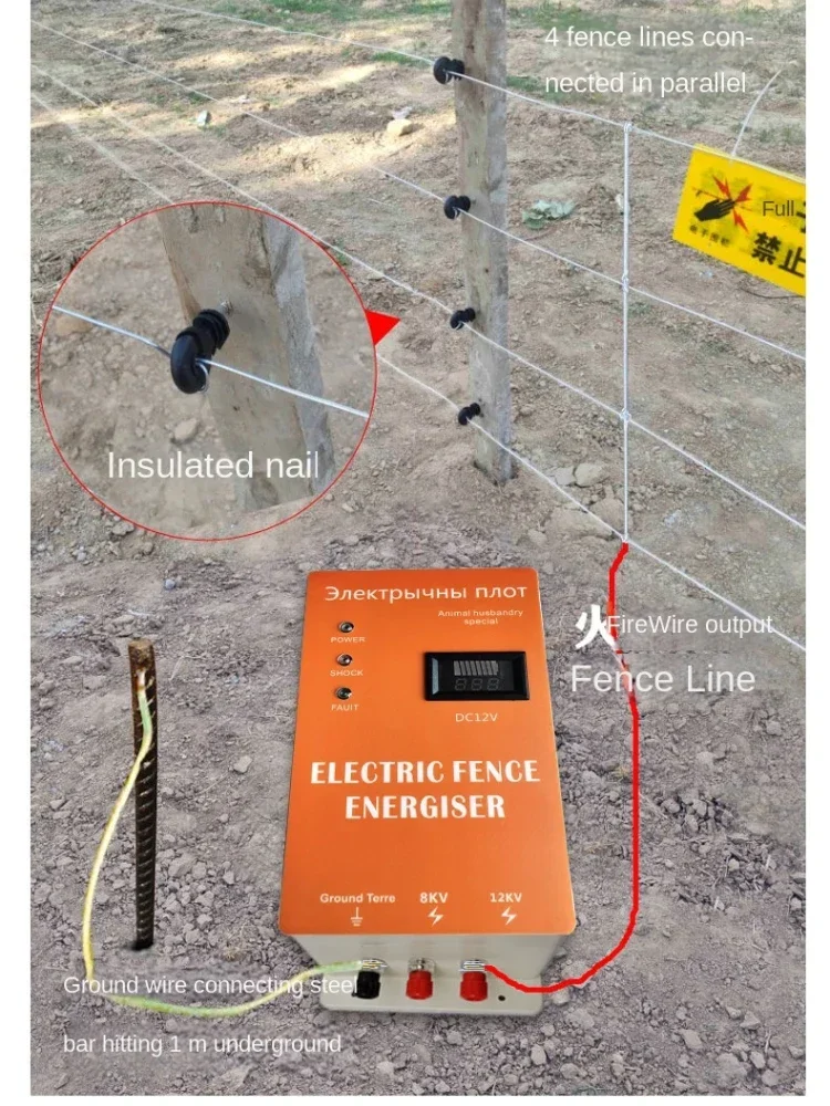 solar-electric-fence-energizer-carregador-de-alta-tensao-controlador-de-pulso-animal-poultry-farm-jardinagem