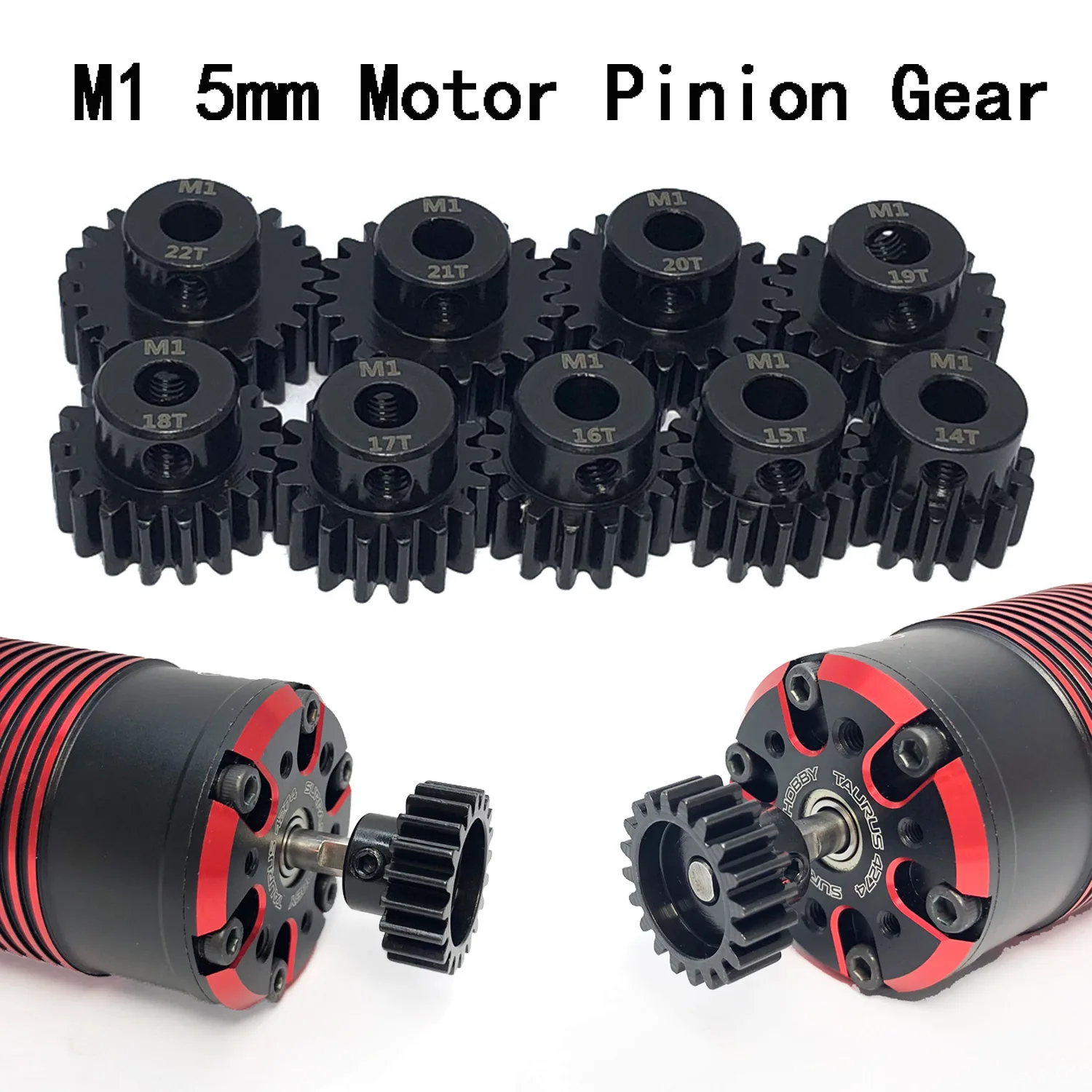 3PCS 32DP M 0,8 3,175mm/5,0mm & M1 5,0mm Ritzel Motor Stahl/Metall Getriebe 11T-34T für 1/10 1/8 RC Auto Buggy Monster Truck Modell Teil – Detail 7
