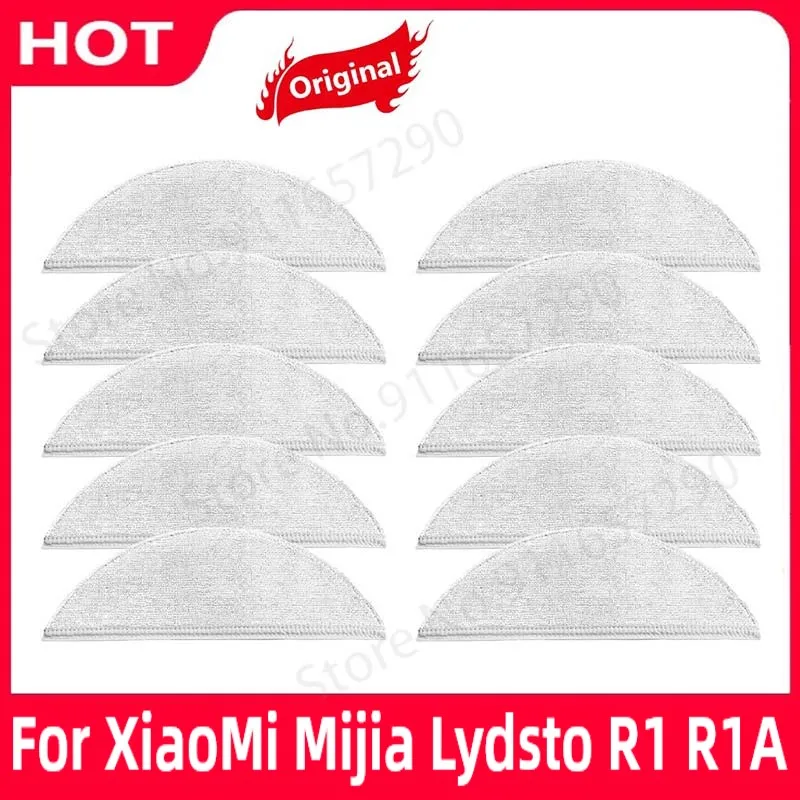 New For XiaoMi Mijia Lydsto R1 R1A Mop Cloths Spare Parts Robot Vacuum Cleaner Mop Pad  Accessories for xiaomi e10 robot vacuum cleaner main side brush hepa filter mop cloths rags accessories spare parts kit replacement