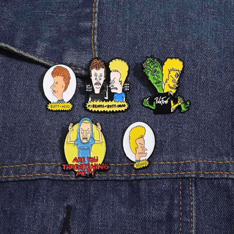 Comedy Animated Film Brosche Emaille Pins Lustige Cartoon Charaktere Metall Brosche Revers Abzeichen Schmuck Zubehör Freunde Geschenke – Detail 11