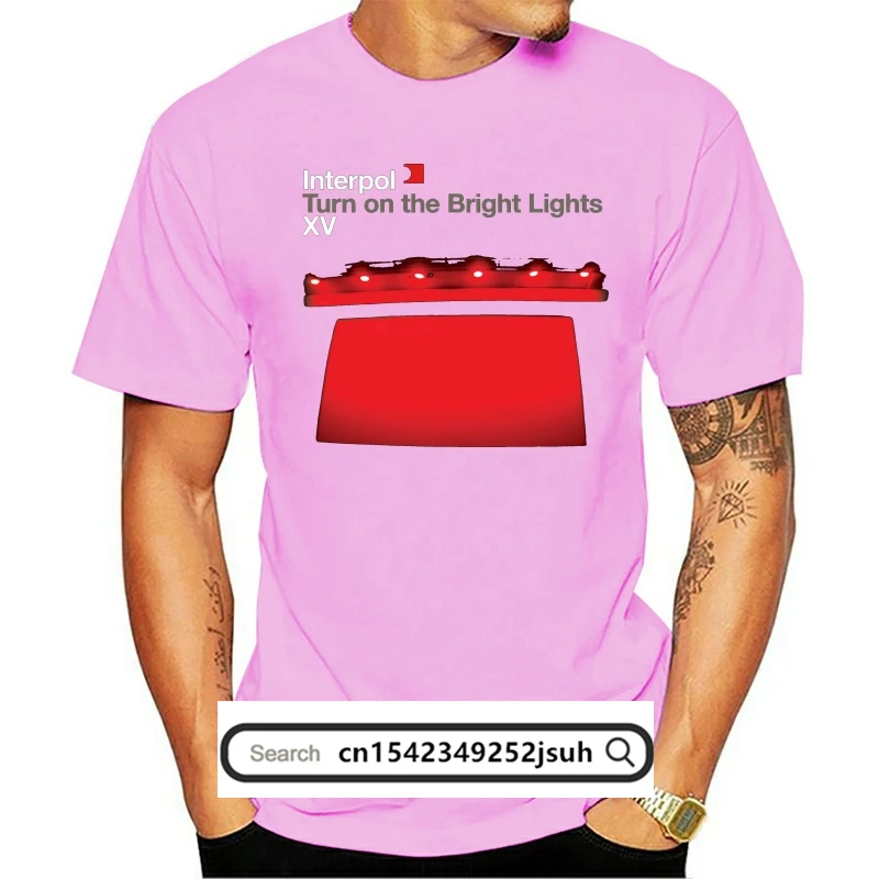 

New INTERPOL Turn On The Bright Lights Rock Band Men's Black T-shirt Size S-3XL