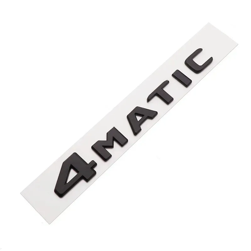 3D ABS Car Rear Trunk 4Matic Letters Emblem Badge Stickers for Mercedes Benz W246 W204 W205 W212 W213 R350 GLA GLC GLK 300 3d stickers 3d wall stickers cartoon nail stickers bank card stickers anime motion stickers