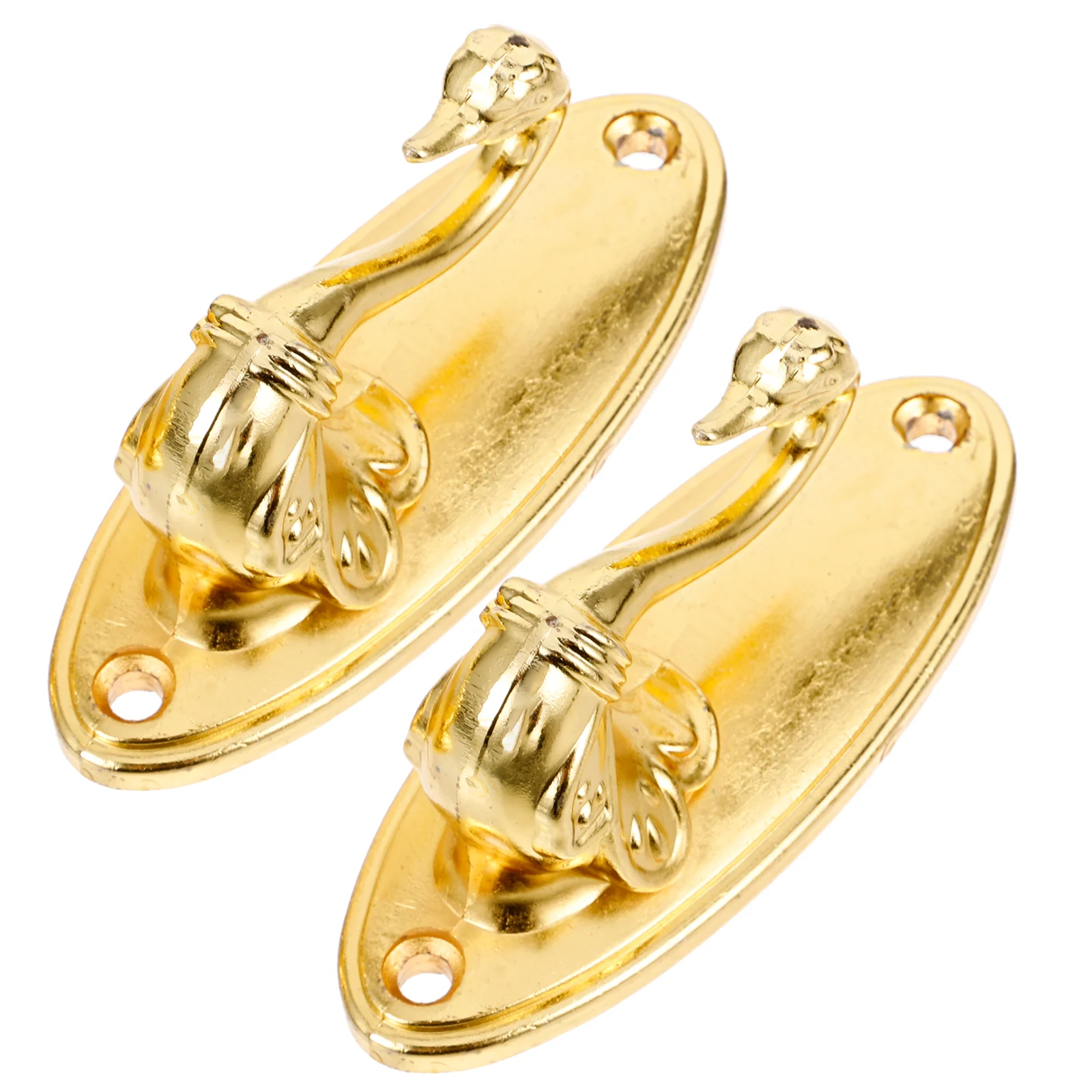 

Colors Pair of Swan Style Drapery Curtain Holdbacks Tieback Hooks