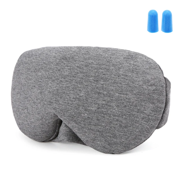 Maschera per gli occhi per il sonno in cotone Maschera per il sonno con blocco della luce Benda morbida per gli occhi Copertura per l'ombra per gli occhi per il sonno Copertura per benda sull'occhio da viaggio 1