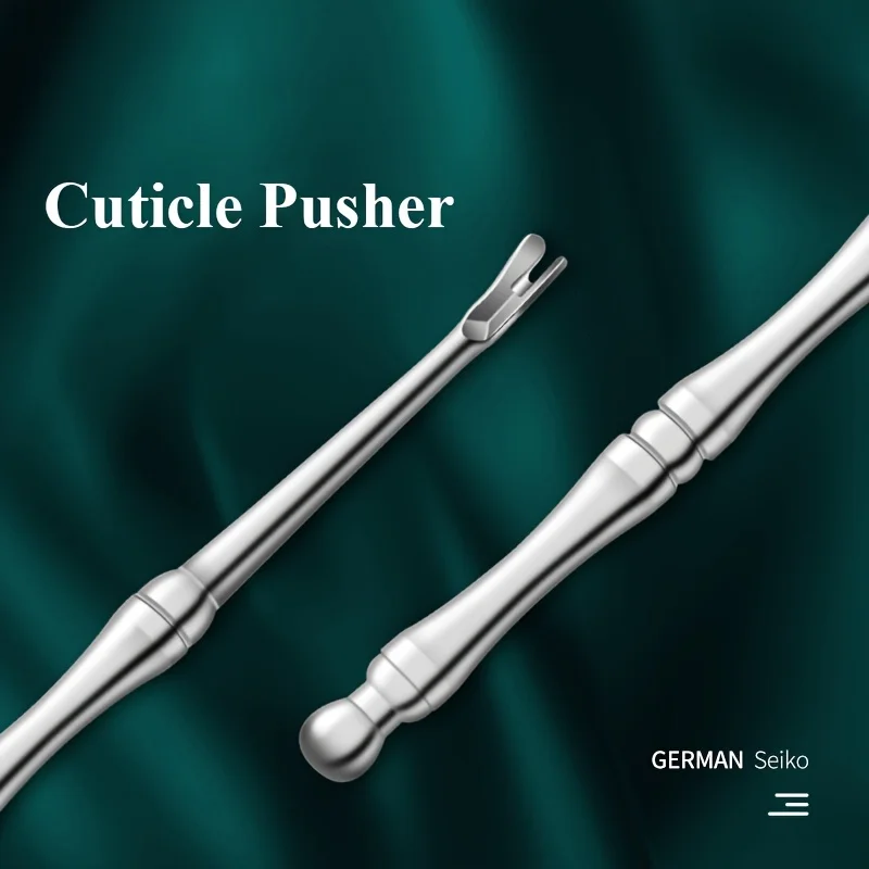 Stainless Steel Nail Art manicure tools Cuticle Remover Dead Skin Pusher Surgical Grade Scraper Nail Cleaner Trimmer