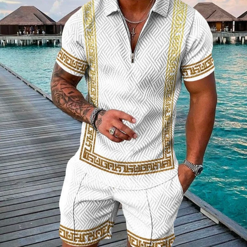 Amazon Cross-Border Men's Summer Casual Breathable Multi-Color Suit Fashion and Comfortable