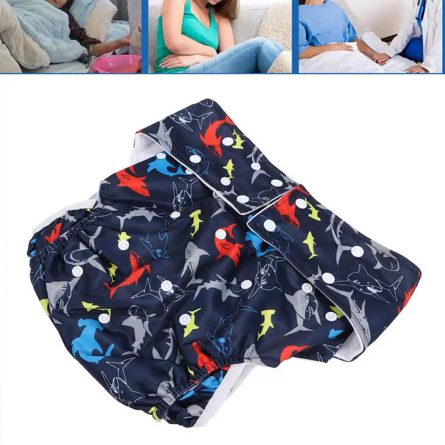Reusable Adult Diaper Pants Waterproof High Elasticity Soft Leakproof Diaper Breathable Nappy Pant for Elderly Disabled Patients