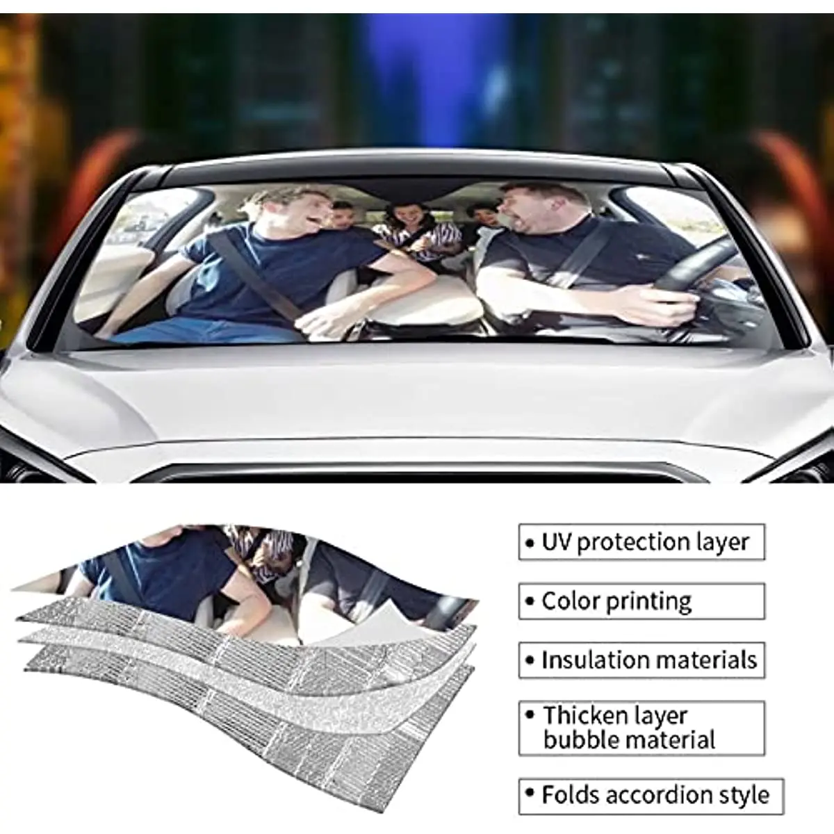 Afok One Direction Auto Windschutz scheibe Sonnenschutz, Universal Fit Auto  Sonnenschutz, Frontscheibe Visier schützen Ihr Auto vor Sonnenwärme/Blöcke  - AliExpress